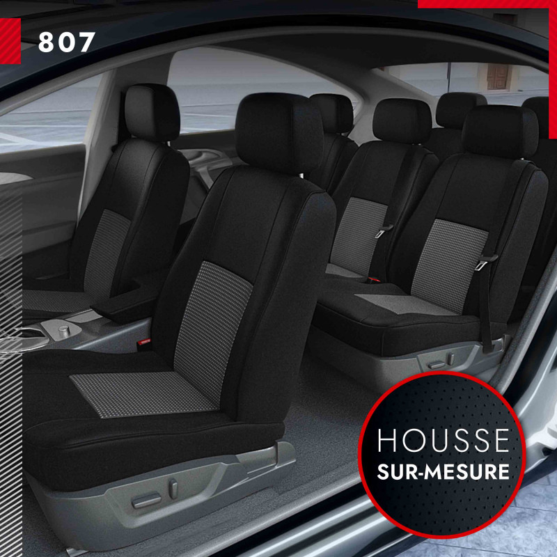 Housse siège auto Peugeot 807 - Compatibilité Airbag, Isofix - Lovecar