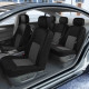 Housses de siège sur mesure pour Peugeot Partner Tepee [3 sièges séparés] (de 04/2008 à 2020)