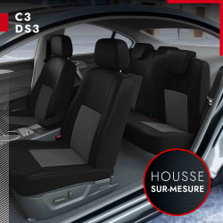 Housses sur mesure pour Citroën C3 (de 01/2010 à 09/2016)