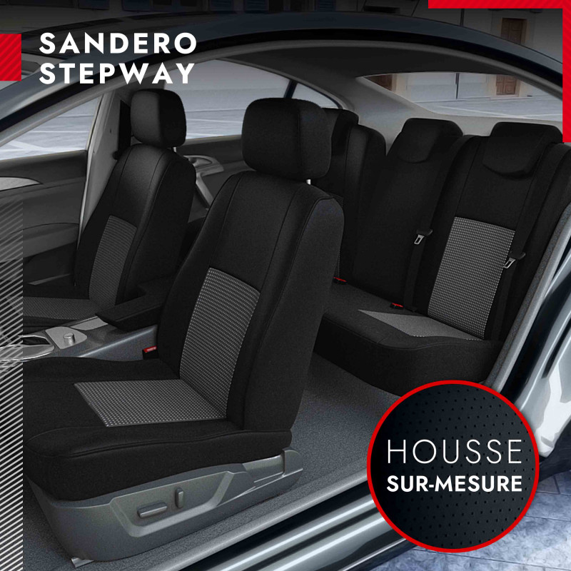 Housse voiture pour Dacia SANDERO - Compatible Airbag et Isofix