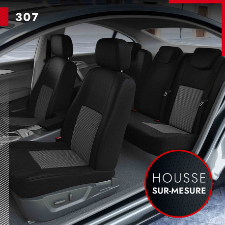 Housse voiture Peugeot 307- Compatible Airbag, Isofix - Lovecar