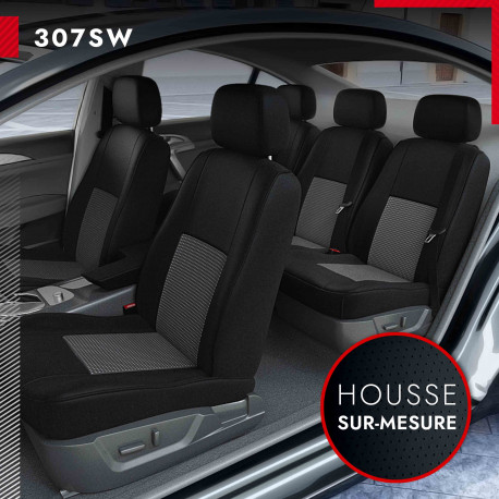 Housse siege auto Peugeot 307 SW - Compatibilité Airbag, Isofix - Lovecar