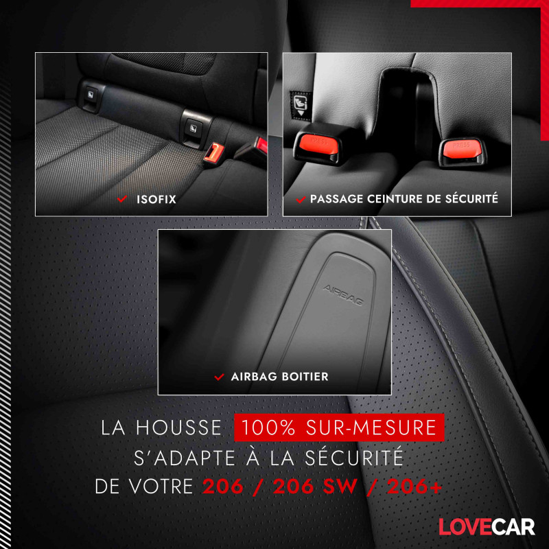 Housse Peugeot 206 CC - SoftBond® : Bâche de protection mixte