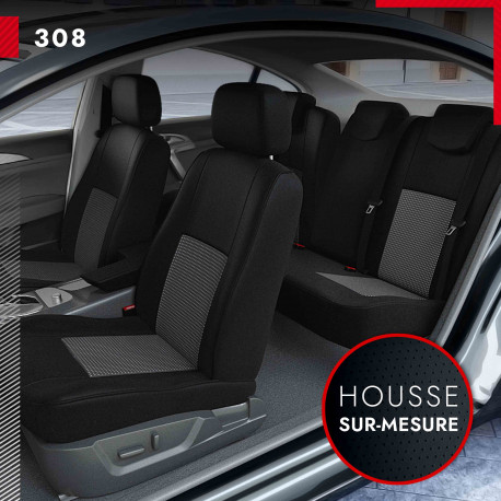 Housses de siège sur mesure pour Peugeot 308 (de 09/2007 à 08/2013)