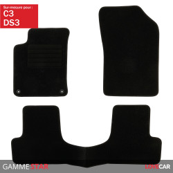 Set tapis caoutchouc / Hiver noir Citroën C3 (2016+)