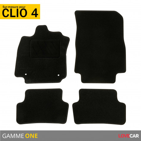 Tapis de voiture - Sur Mesure pour CLIO 4 (2012 - 2019) - 4 pièces