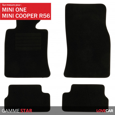 Décoration Véhicule,MINI Cooper One autocollants pour intérieur Anti  démarrage, tapis de porte, accessoires de - Type R56 2 pieces - Cdiscount  Auto