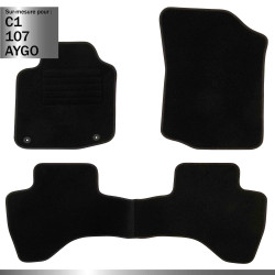 Tapis sur mesure pour Peugeot 107 (de 06/2005 à 12/2014)