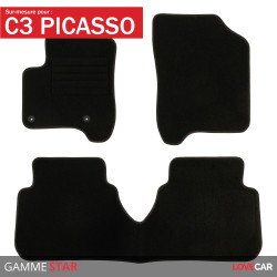 Tapis de coffre voiture pour Citroen DS3 à partir de 2009