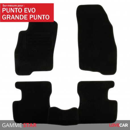 Tapis sur mesure Star pour Fiat Grande Punto et Punto Evo 