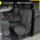 Housses Utilitaire pour Peugeot Partner Tepee [3 sièges] (de 04/2008 à 2020)