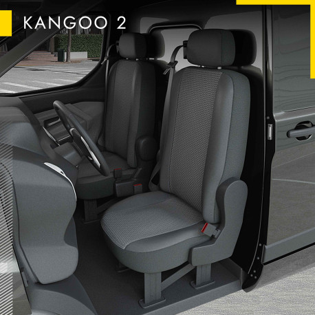 Housses Utilitaire pour Renault Kangoo 2 (de 02/2008 à 2021) [siège non rabattable]