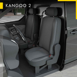 Housses Utilitaire pour Renault Kangoo 2 (de 02/2008 à 2021) [siège rabattable]