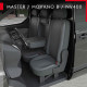 Housses Utilitaire pour Renault Master [2 dossiers, 1 Assise banquette] (de 02/2010 à 2020)