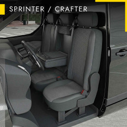 Housses Utilitaire pour Mercedes Sprinter avec accoudoir (de 06/2006 à 03/2016)