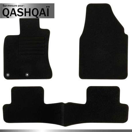 Tapis sur mesure pour Nissan Qashqai (de 02/2007 à 12/2013)