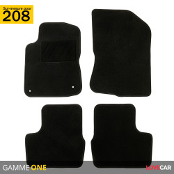 4 Tapis caoutchouc de sol de Peugeot 208