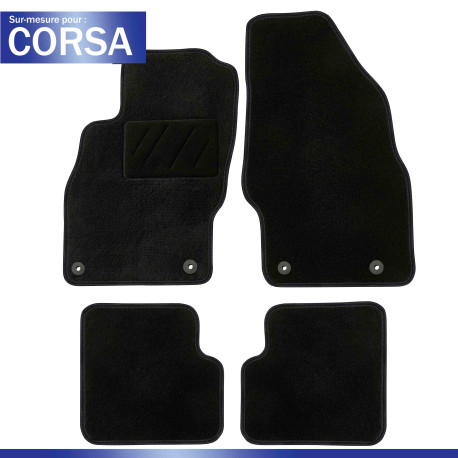 Tapis sur mesure pour Opel Corsa (de 07/2006 à 08/2014)