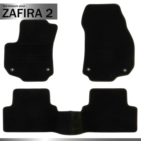 Tapis sur mesure pour Opel Zafira 2 (de 07/2005 à 12/2014)