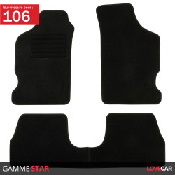 Tapis sur mesure Star pour Peugeot 106