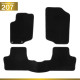 Tapis sur mesure pour Peugeot 207,207SW, 207+ 