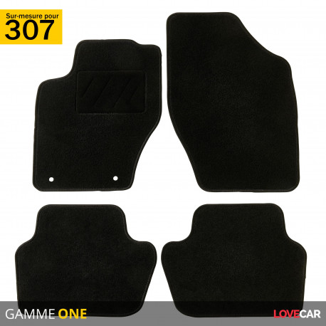 Tapis sur mesure pour Peugeot 307 et 307SW (de 08/2000 à 12/2009)