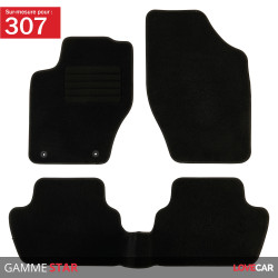 Tapis sur mesure pour Peugeot 307 et 307SW (de 08/2000 à 12/2009)