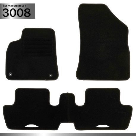 Tapis sur mesure pour Peugeot 3008 (de 05/2009 à 09/2016)
