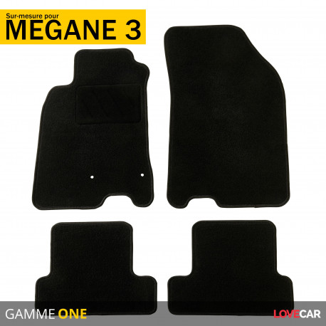 Tapis sur mesure pour Renault Mégane 3 (de 11/2008 à 12/2016)