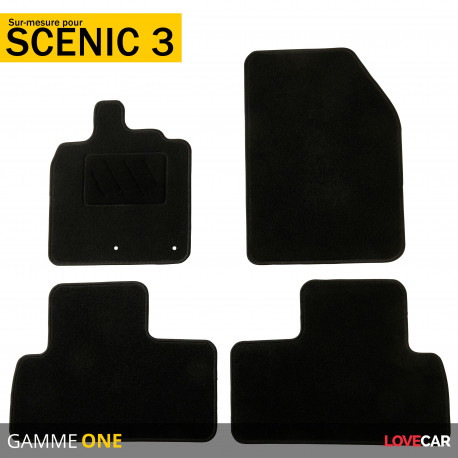 Renault Scenic 3 / Grand Scenic 3 jeu de tapis de sol neuf avec fixation -  Équipement auto