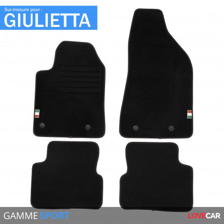 Tapis sur mesure pour Alfa Romeo Giulietta (de 07/2010 à 2020)