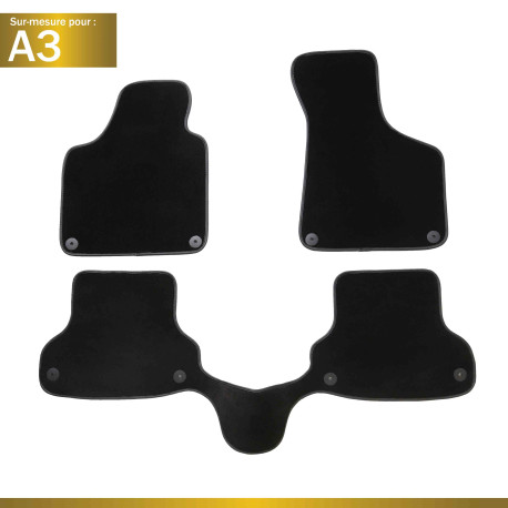 Tapis sur mesure pour Audi A3 (de 06/2003 à 03/2012)