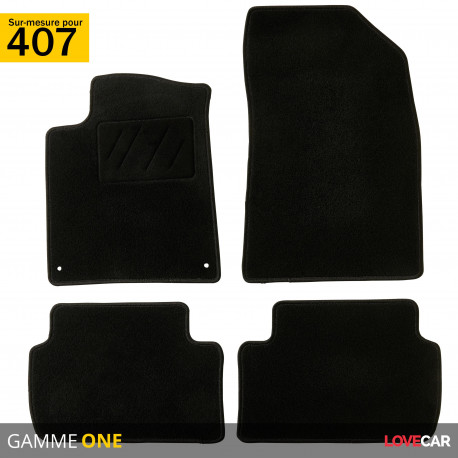 Tapis sur mesure pour Peugeot 407 / 407SW (de 04/2004 à 10/2012)