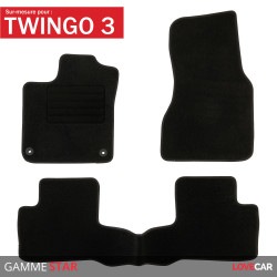 Tapis sur mesure pour Renault Twingo 3 (de 09/2014 à 2020)