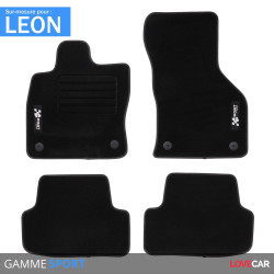 Tapis sur mesure pour Seat Leon (de 10/2012 à 2020)