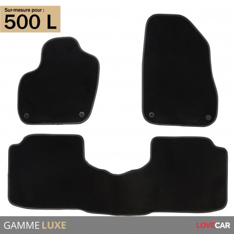 Tapis sur mesure Luxe pour Fiat 500 L (de 09/2012 à 2020)