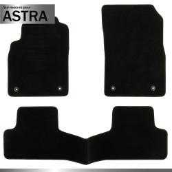 Tapis sur mesure pour Opel Astra (de 10/2010 à 09/2015)