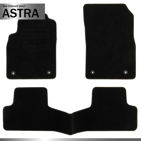 Tapis sur mesure pour Opel Astra (de 10/2010 à 09/2015)