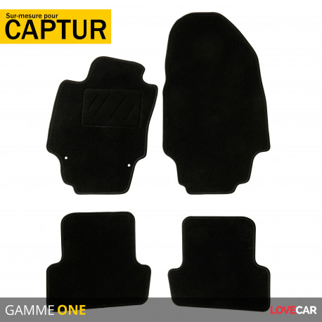 Tapis sur mesure pour Renault Captur (de 06/2013 à 2020)