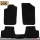 Tapis sur mesure pour Peugeot 206, 206SW et 206+ (de 09/1998 à 12/2013)