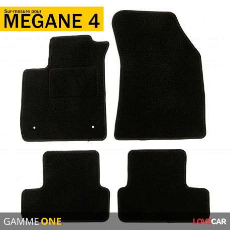 Tapis voiture sur mesure pour Renault Mégane 4 (de 11/2015 à 2020) 