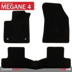 Tapis voiture sur mesure pour Renault Mégane 4 (de 11/2015 à 2020) 