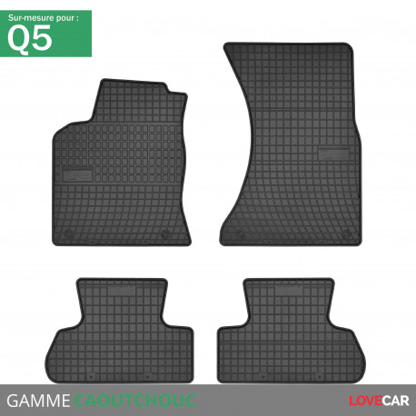 Tapis sur mesure caoutchouc pour Audi Q5 (de 11/2008 à 12/2016)