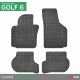 Tapis sur mesure caoutchouc pour Volkswagen Golf 6 (de 10/2008 à 11/2012)