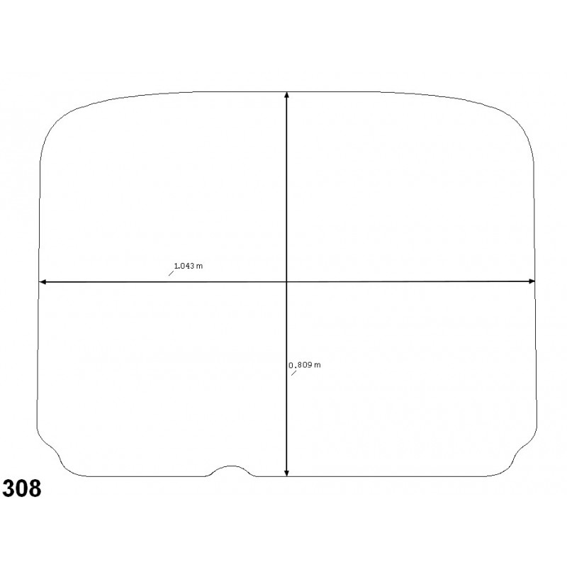 Tapis de coffre caoutchouc pour Peugeot 308 - Antidérapant - Lovecar