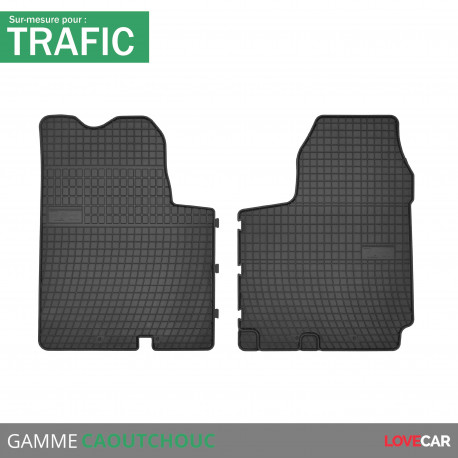 Tapis sur mesure caoutchouc pour RENAULT TRAFIC (de 01/2001 à 12/2014)