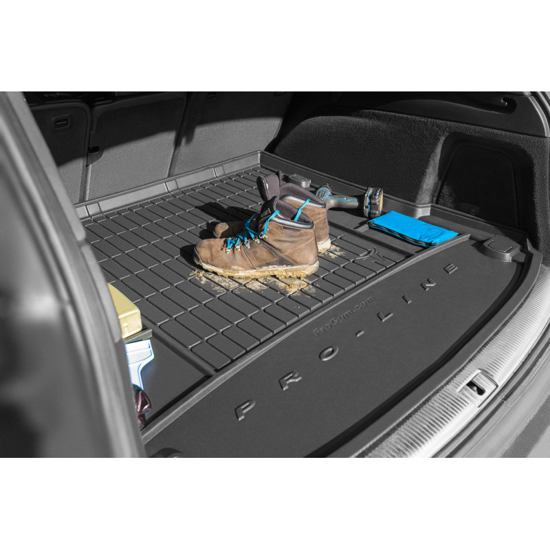 MTM Tapis De Coffre Pour Renault Grand Scenic III (2009-) - Sur Mesure, Antidérapant, Facile à Nettoyer - 5cm Bords Relevés