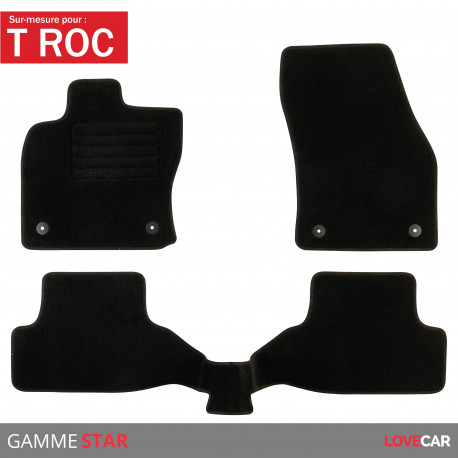 Tapis voiture sur mesure Star pour Volkswagen T ROC