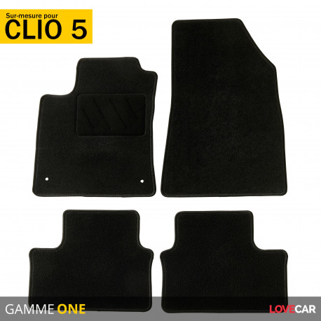 Tapis voiture sur mesure pour Renault Clio 5 (de 09/2019 à 2020)