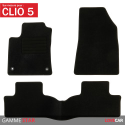 Tapis voiture sur mesure pour Renault Clio 5 (de 09/2019 à 2020)